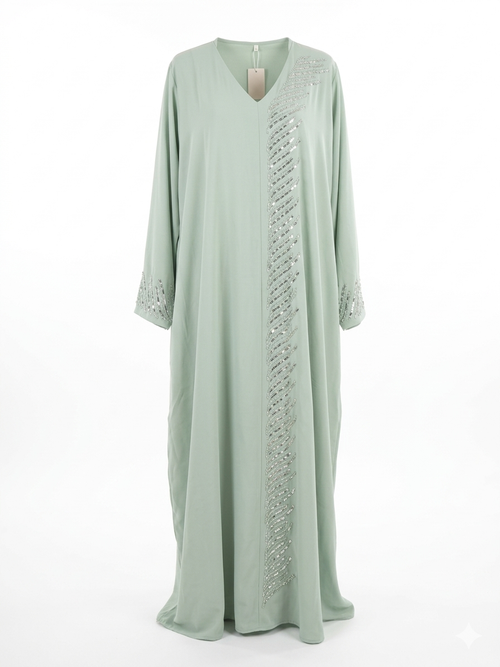 De "Midnight Shimmer" Abaya