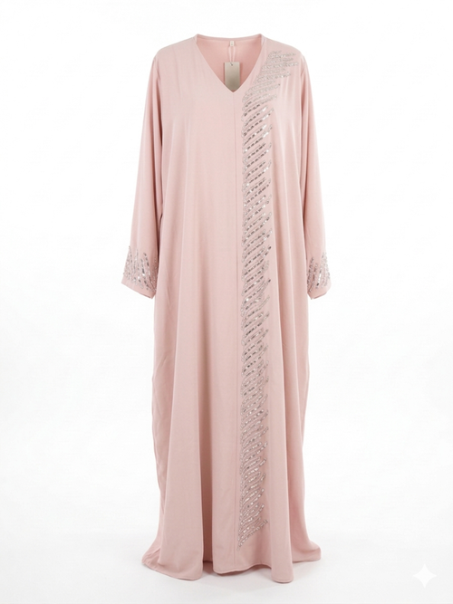 De "Midnight Shimmer" Abaya