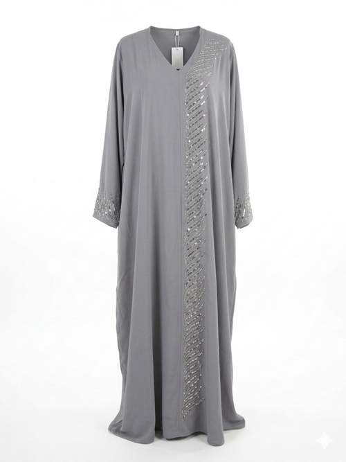 De "Midnight Shimmer" Abaya