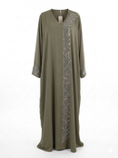 De "Midnight Shimmer" Abaya