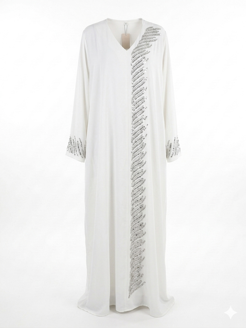 De "Midnight Shimmer" Abaya