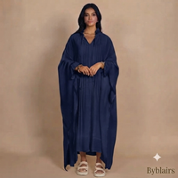 Sahara butterfly abaya - navy