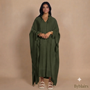 Sahara butterfly abaya - leger groen