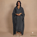 Sahara butterfly abaya - donker grijs