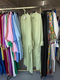 Safaa 2x mint groen Sahara abaya’s