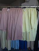Namia623 roze en butter yellow katoenen broek set