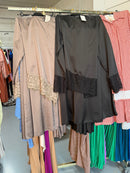 Aashie taupe en zwart rok setjes Lace