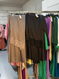 Farduz taupe en zwart rok setjes Lace