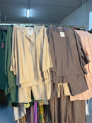 Lems momlifebyiems taupe en beige viscose broek setjes