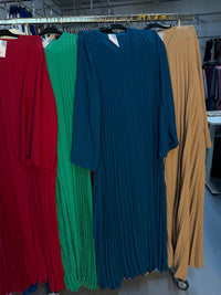 Hayat lemrini flora jurk petrol blauw