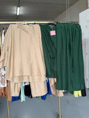 Basantie donker groen en beige broek set