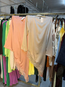 Muk yi beige en roze lang Lace topjes