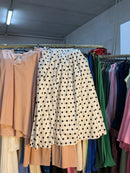 Kahnessa witte rok met stippels