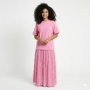 Lella short sleeves dress pink