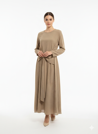 Jurk met glitters en gouden gesp