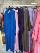 K.ghad kobalt blauw en oud roze & paars/blauw  & legergroen & lila Sahara abaya’s