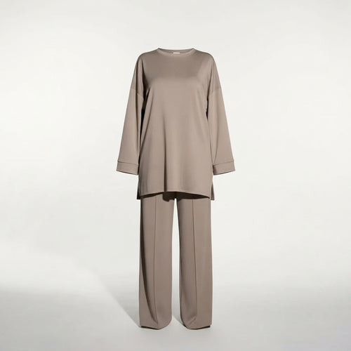 Comfy co-ord set met lange top en oversized broek - 6033