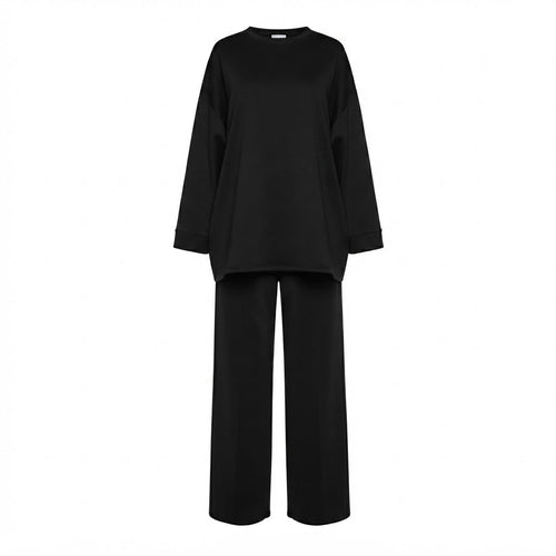 Comfy co-ord set met lange top en oversized broek - 6033