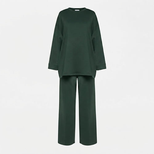 Comfy co-ord set met lange top en oversized broek - 6033