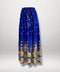 Rekbare rok blauw met gouden details