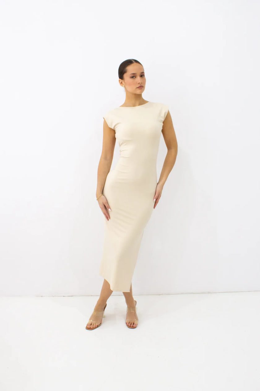 LANIEL DRESS BEIGE