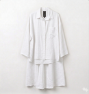 Oversized blouse met lange rok - white van viscose