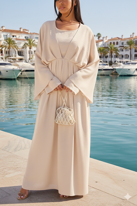 Cream Flow Maxi - abaya jurk