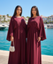 Burgundy Flow Maxi - abaya jurk