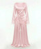 Velvet wine pants set - pink