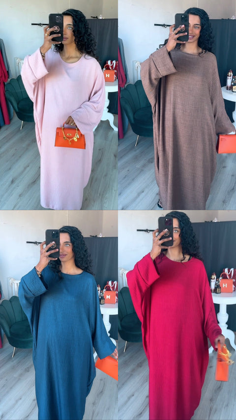 SS25 - Zomer wijde jurk met mouwen