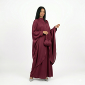 Serenity blouse met rok set - burgundy