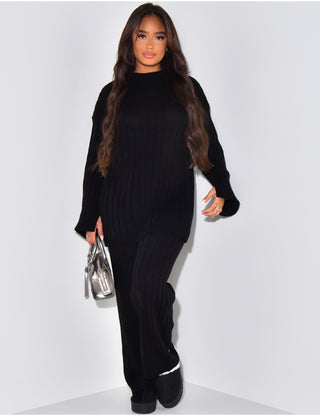 Oversized trui met wijde mouwen - 6011