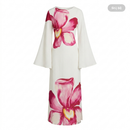 Bloemen maxi-jurk met wijde mouwen