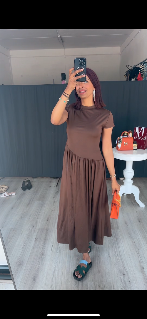 Jurk van stretch rok - M5257