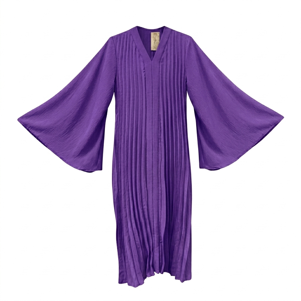 Flora wijde jurk - paars (limited color) PRE ORDER
