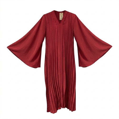 Flora jurk - deep red (limited color)