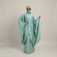 Serenity lange blouse met rok - mint groen