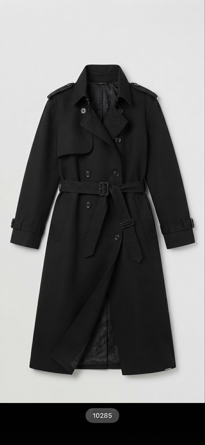 Trenchcoat black - 10285