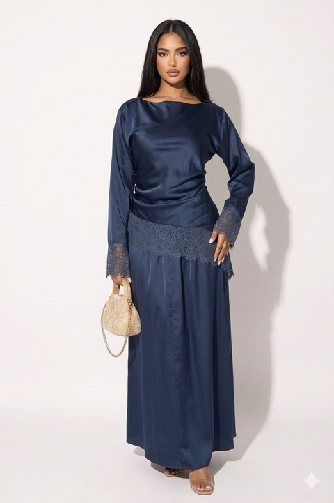 Velvet Wine soireé - navy