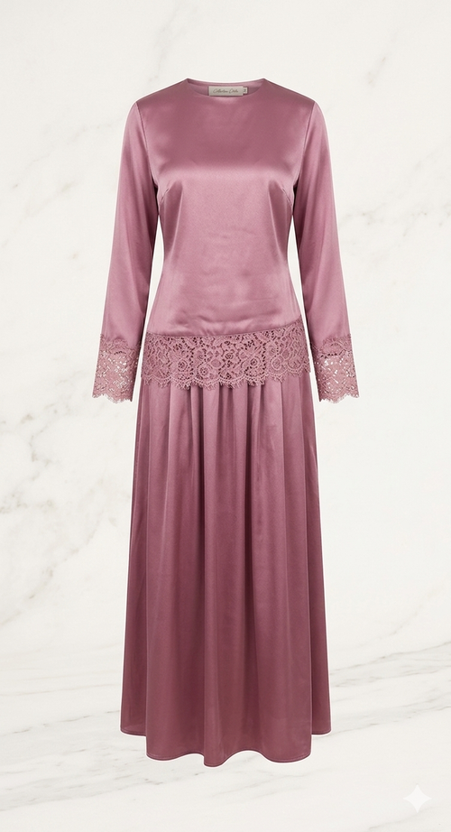 Velvet Wine Soirée - dark pink SQ01