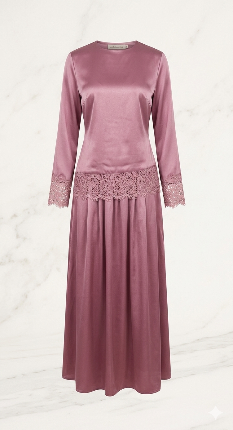 Velvet Wine Soirée - dark pink SQ01