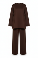 Summer: Comfy co-ord set met lange top en oversized broek - 6033
