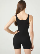 Jumpsuit met scrunch zwart