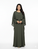 Robe de Soirée ‘Lace Luxe’ - kaki SQ82