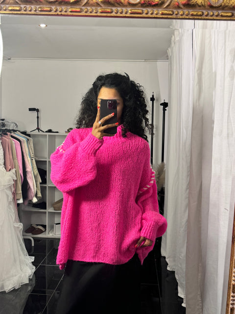 PLUS SIZE ELENA SWEATER PINK