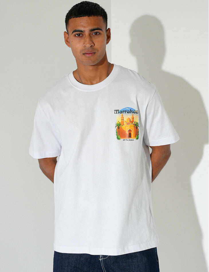 Marrakech t-shirt oversized blanco