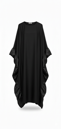 Ebony Elegance black verstelbare kaftan