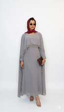 Robe de Soirée ‘Lace Luxe’ - taupe gray SQ82