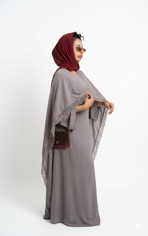 Robe de Soirée ‘Lace Luxe’ - taupe gray SQ82