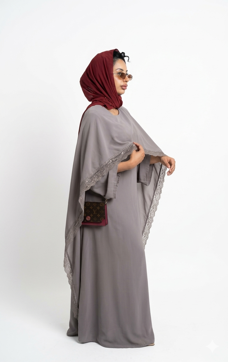 Robe de Soirée ‘Lace Luxe’ - taupe gray SQ82